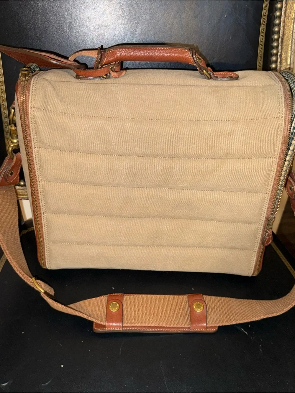 GHURKA #209 Leather Messenger Bag Brown